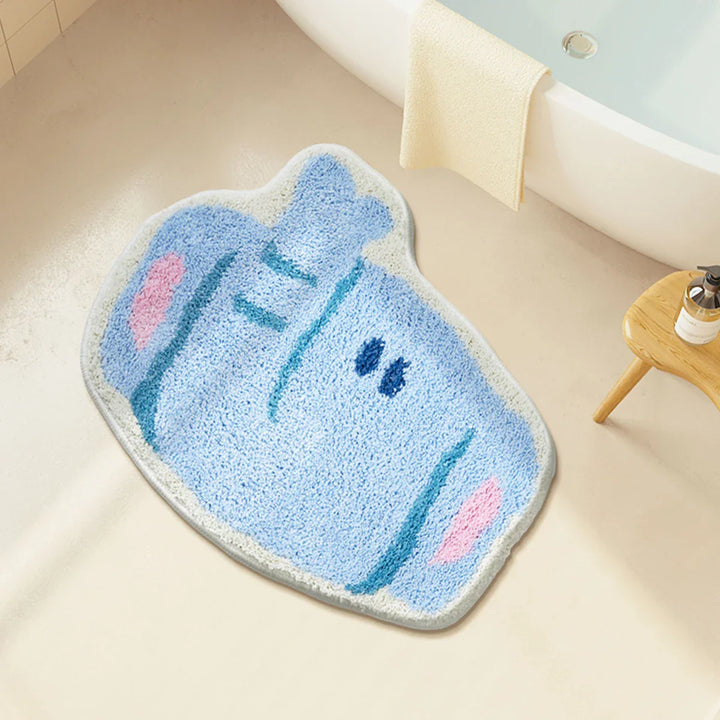 Rynx | Tuffing Cartoon Animal Bathroom Mat Elephant Crocodile Carpet Bath Mat Rug Floor Pad Doormat Kawaii Living Room Kids Room Decor