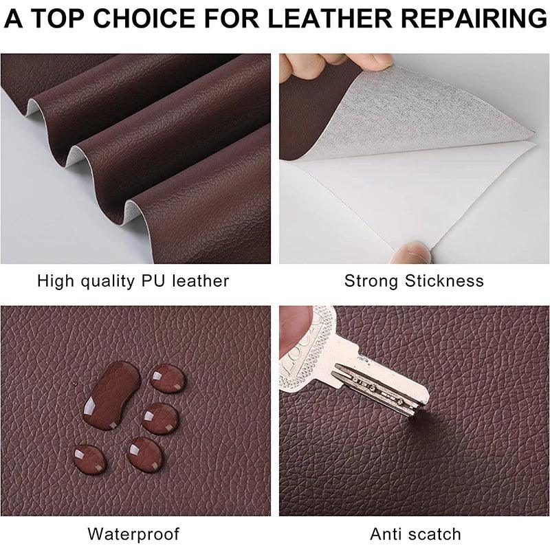 Lisslune | Leather Restoration Patch Set for DIY Sofas and Furniture Repair