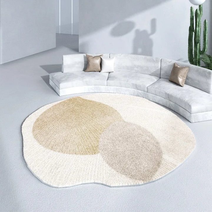 Rynx | Irregular Living Room Rugs Modern Style Carpet Thick Coffee Table Rugs Soft Comfortable Bedroom Carpet Geometric Decorative Rug