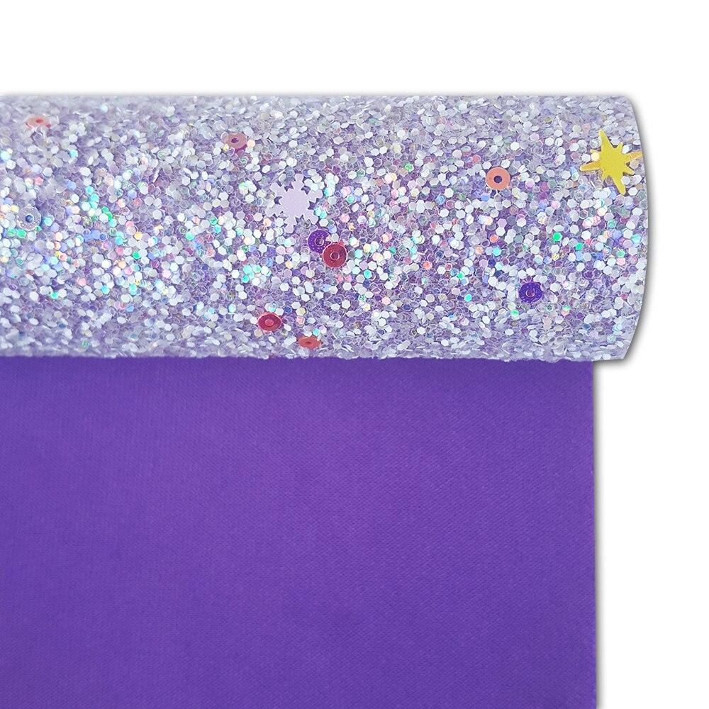 Lisslune | Glittering purple faux leather craft set for creative projects