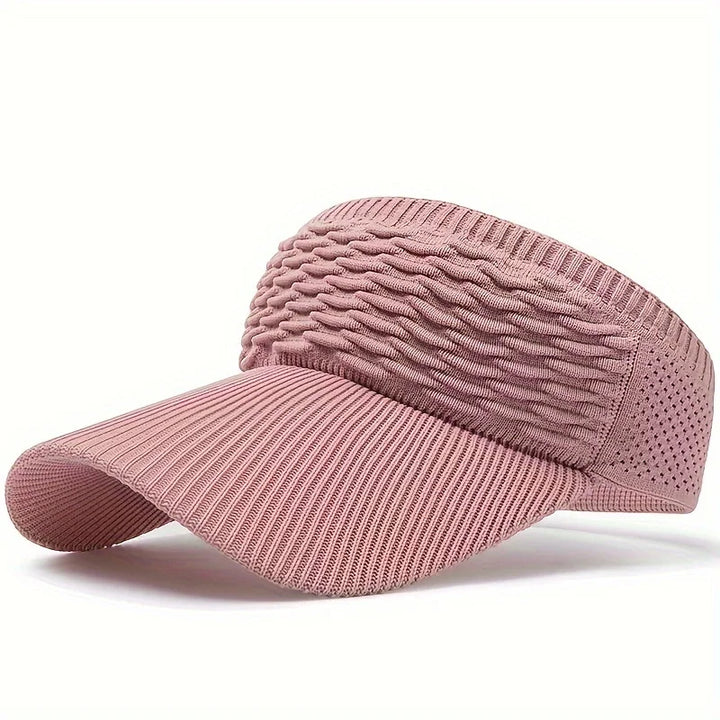 Rynx | 1pc Women's Anti-UV Sun Hats Breathable Adjustable Blank Top Visor Caps for Tennis Golf Running Travel Beach Sports Outdoor Hat