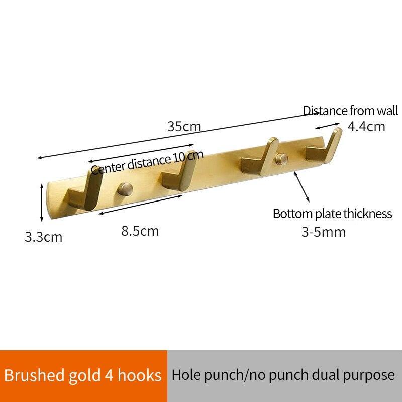 Lisslune | Over-Door Aluminum Hook Organizer: Stylish Storage Solution for Kitchen and Bathroom
