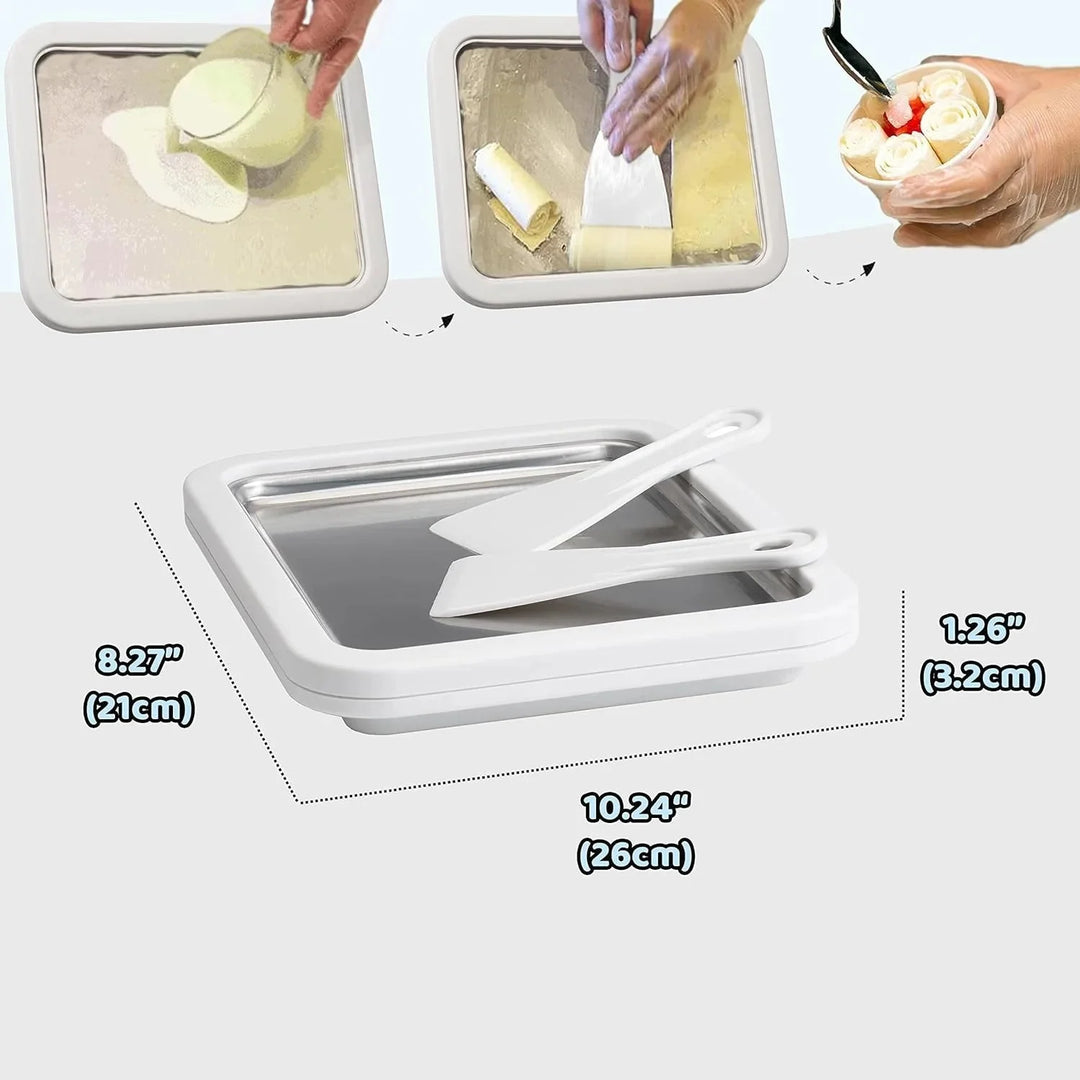 Lisslune | Mini ice roll plate for home