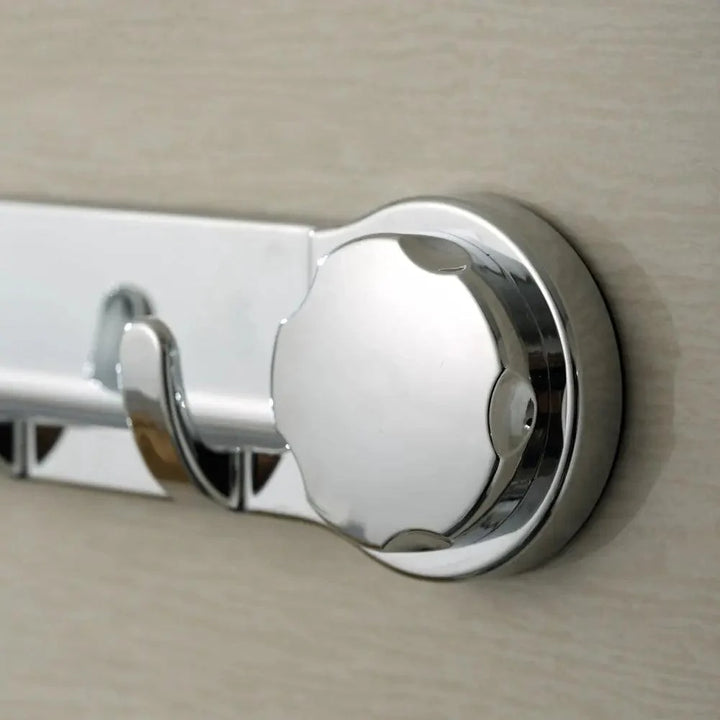 Lisslune | Stylish Silver Suction Hooks for Effortless Bathroom and Kitchen Organization