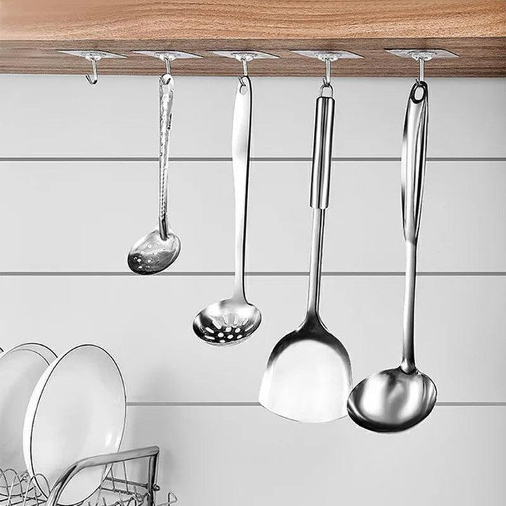 Lisslune | Moisture-resistant Wall Hook Set for Seamless Kitchen and Bathroom Organization