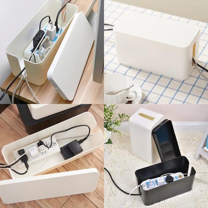 Lisslune | Elegant Wood Cable Management Box with Enhanced Cooling Functions and Versatile Aesthetics