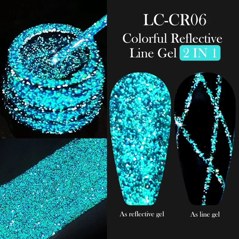 Rynx | 5ML Silver Metallic Painter Liner Gel Nail Polish Super Bright Mirror Drawing Gel Semi Permanent Line French Nail Art