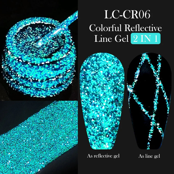 Rynx | 5ML Silver Metallic Painter Liner Gel Nail Polish Super Bright Mirror Drawing Gel Semi Permanent Line French Nail Art