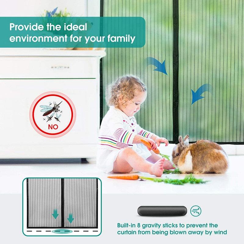 Lisslune | Summer Breeze Magnetic Bug Screen Curtain - Your Ultimate Insect Defense Solution