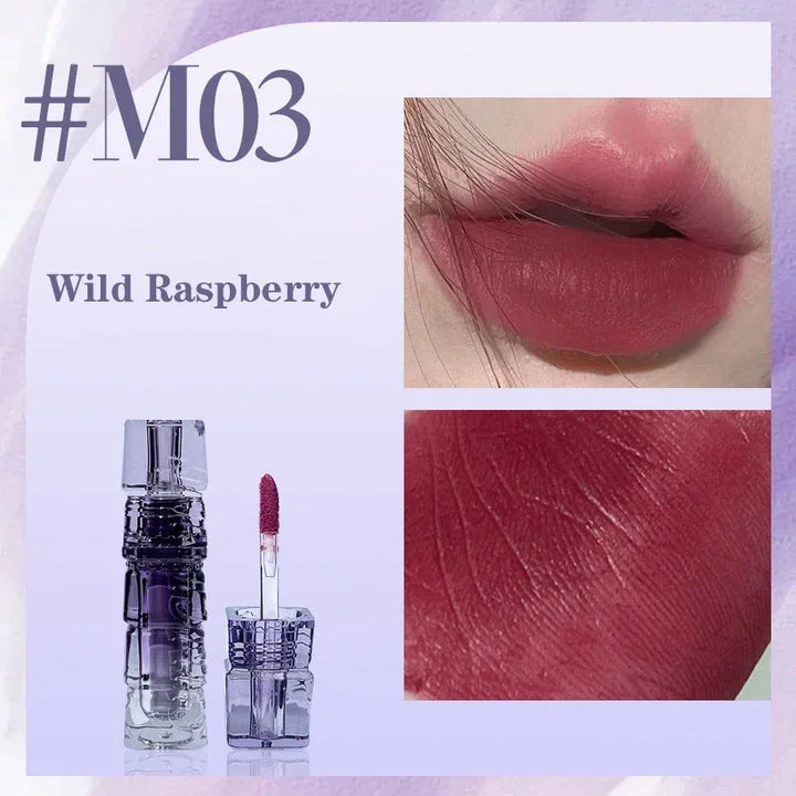Rynx | Liquid Lipstick Matte Purple Lip Gloss Long-lasting Lip Tint Waterproof Not Easily Sticking to Cups Lip Shine Cosmetics Wholesale