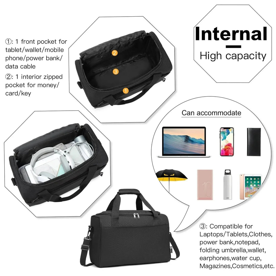 Lisslune | KONO TRAVEL BAG – Cabin bag 40x20x25 cm for flights – Compatible with Ryanair & other airlines