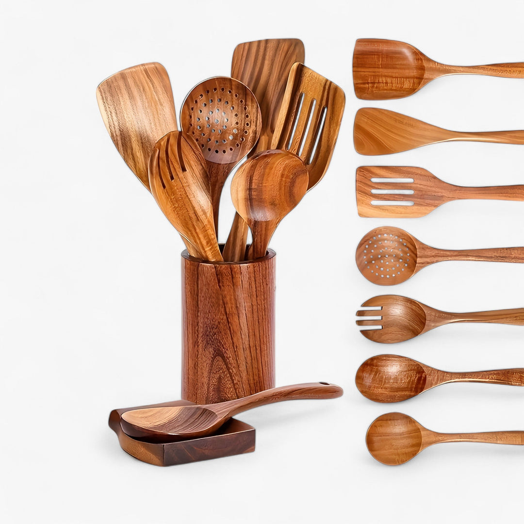 Lisslune | Robust Pull Kitchen Utensils – Heat Resistant and Durable for Daily Kitchen