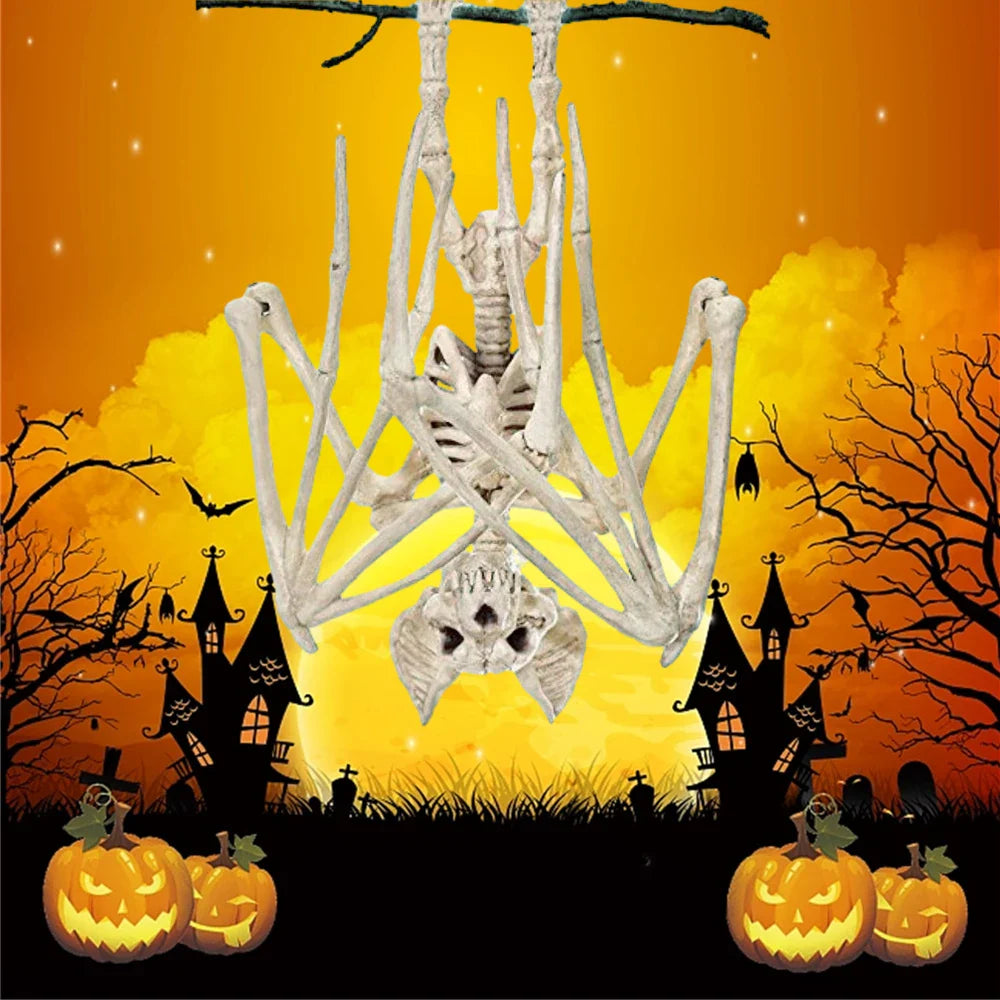 Rynx | Halloween Horror Bats Skeleton Mouse Scorpion Lizard Bones Skeleton Model Festival Decor Party Scary Halloween Party Decoration