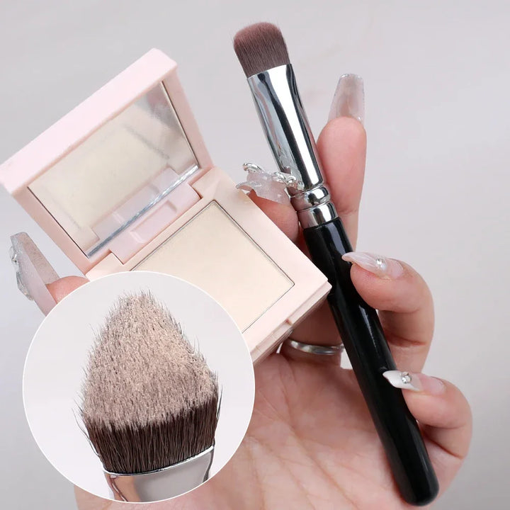 Rynx | Triangle Foundation Concealer Brush Angled Face Contouring Highlighter Brush Cover Under-Eye Dark Circles Makeup Brush Tools