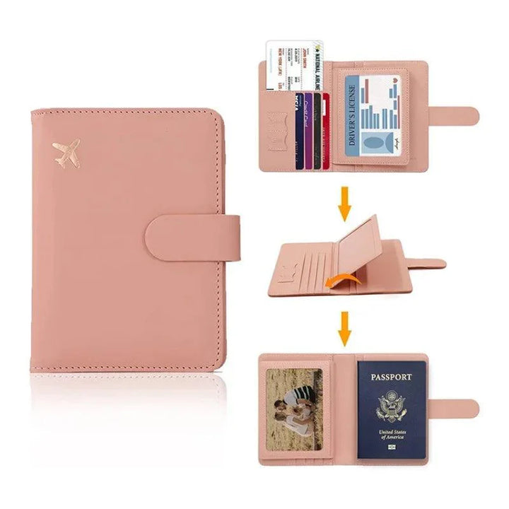 Lisslune | Stylish RFID-blocking passport holder with card organizer for travelers