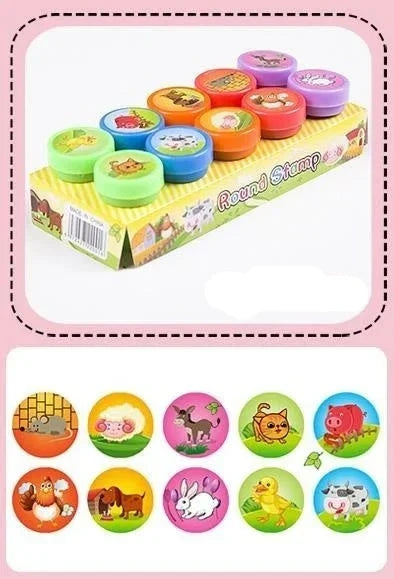 Lisslune | Colorful DIY Kids Stamp (10 pieces)