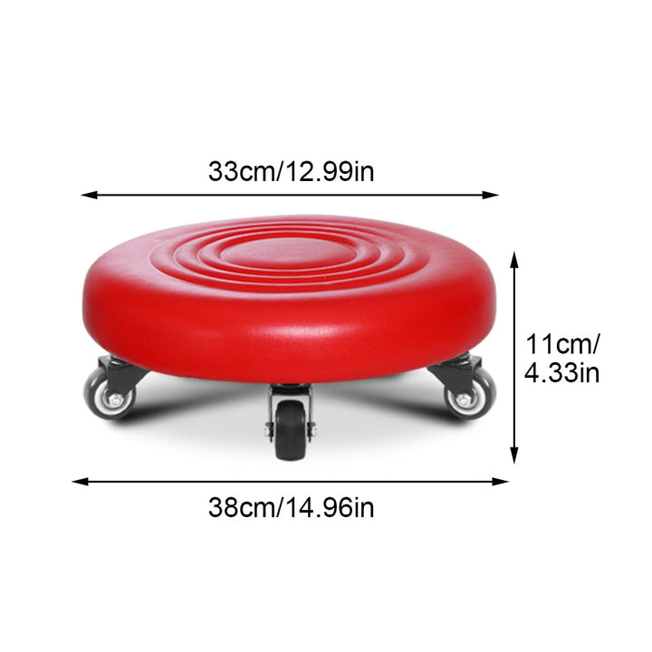 Lisslune | 360 Rotating Wheeled Rolling Stool