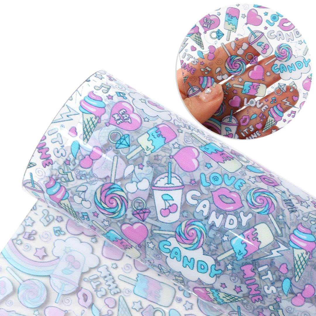 Lisslune | Bunny Egg Design artificial leather crafting sheets for creative DIY projects