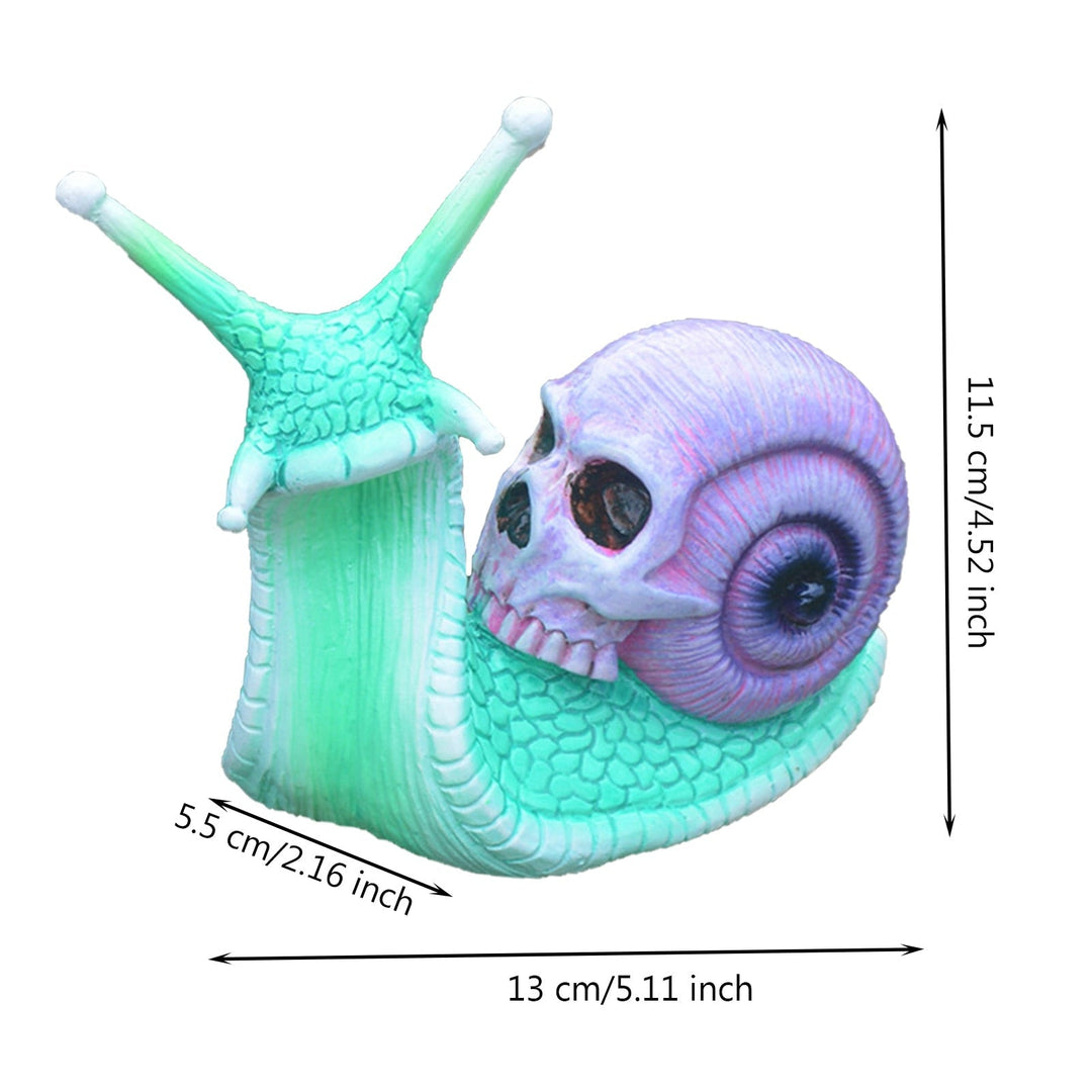 Lisslune | Snail Skull Halloween Patio Sculpture