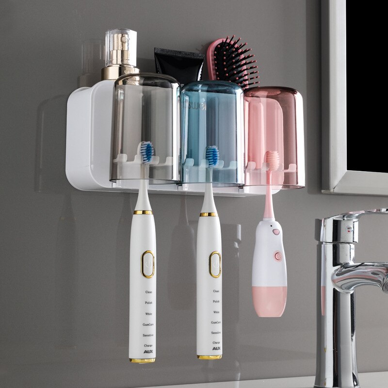 Lisslune | Wall-Hanging Mouthwash Cup Toothbrush Holder