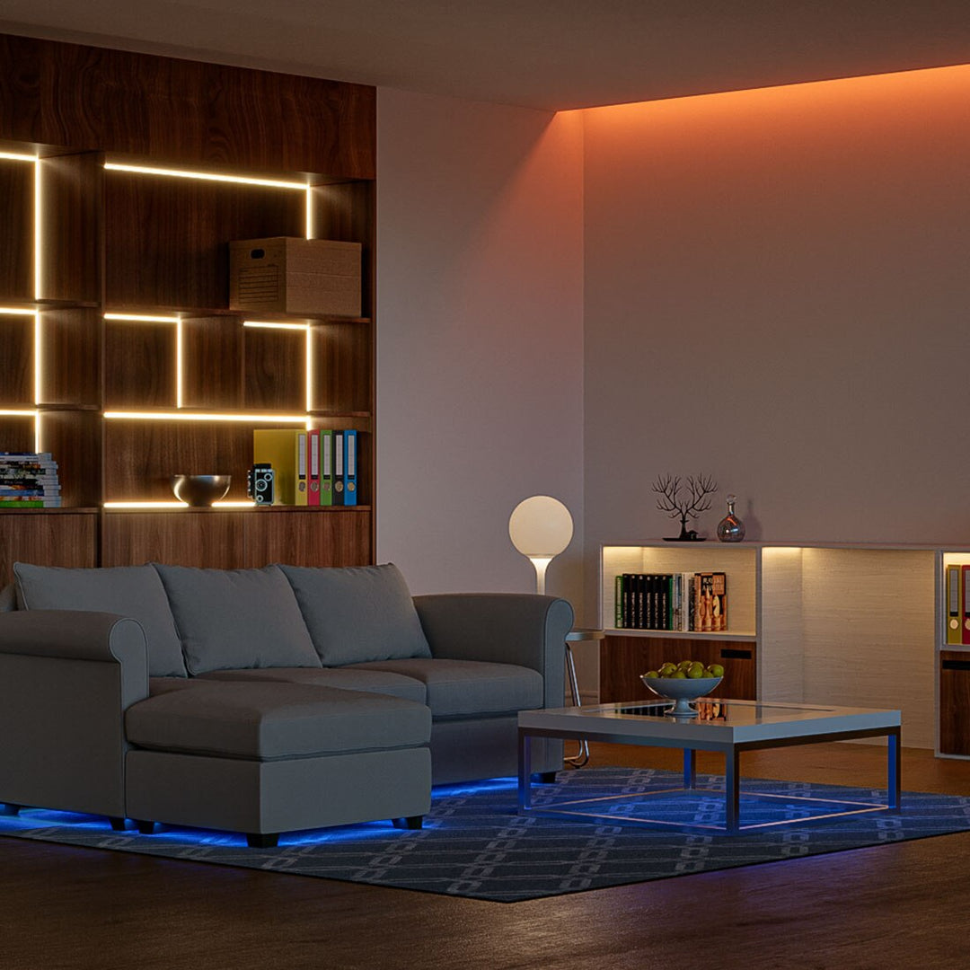 Lisslune | L Shaped Transparent LED Strip Connector