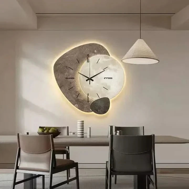 Lisslune | Clock - Modern Wall Clock made of Wood