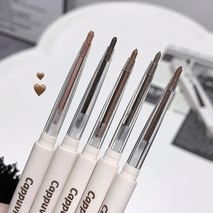 Rynx | Matte Lying Silk Spinner Eyeliner Pencil Waterproof Eye Pencil Non-Blooming Quick Dry Tea Brown Eyeshadow Pencil Makeup Durable