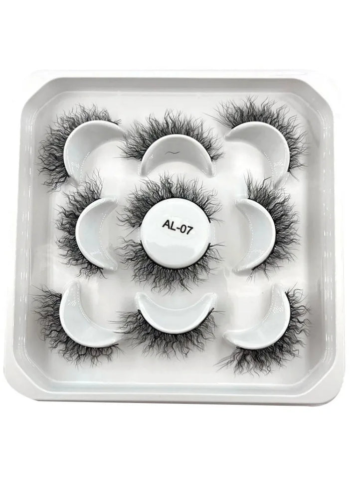 Rynx | New 5D Fluffy Curly Wool Lashes Minke Lashes Soft Natural Realistic Messy End Eye Extension Thick False Eyelashes Hotsale
