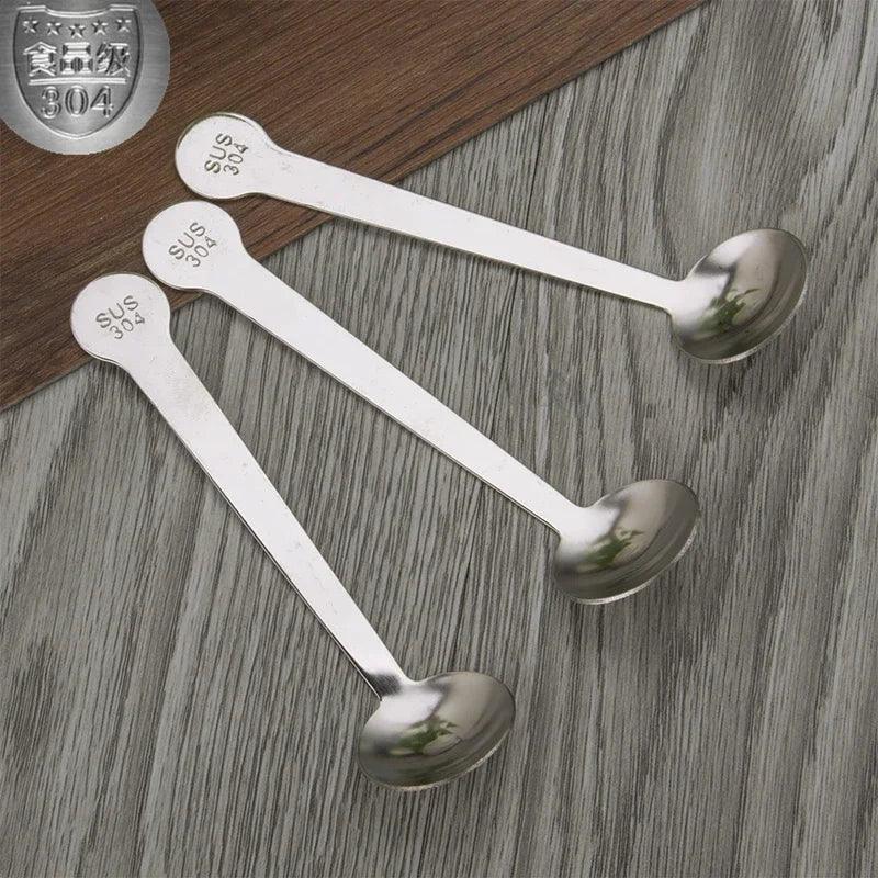 Lisslune | Elegant stainless steel spice storage and dispensing set with spoon