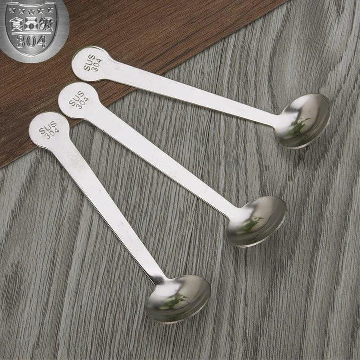 Lisslune | Elegant stainless steel spice storage and dispensing set with spoon