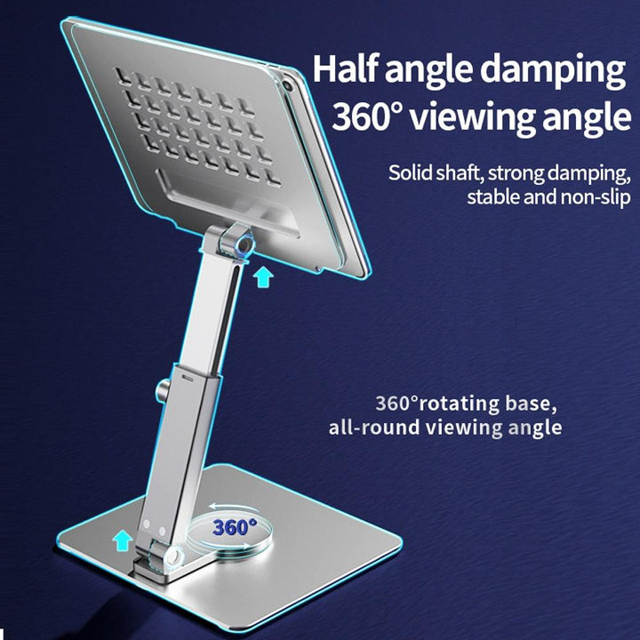 Lisslune | Premium Adjustable 360° Rotatable Tablet and Laptop Stand - Durable Aluminum Alloy Holder