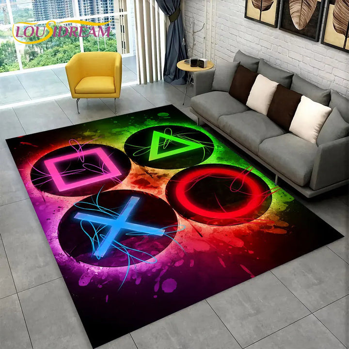 Lisslune | GameJoy Playmat – Soft 3D Gamepad Floor Mat for Children and Gamers