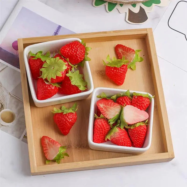 Lisslune | Charming 10-piece Realistic Strawberry Home Decor and Craft Set