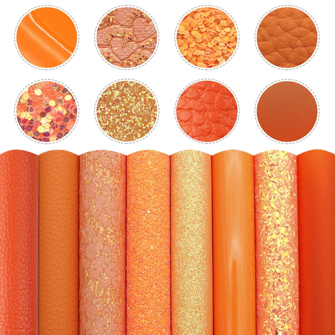 Lisslune | Elegant fish scale dot faux leather craft kit for creative projects