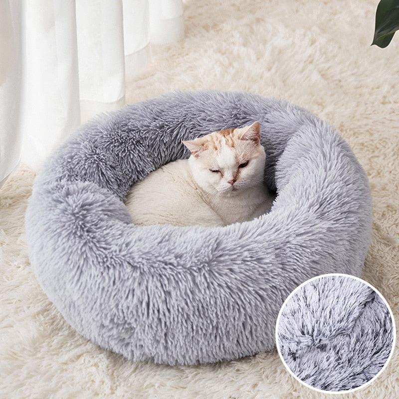 Lisslune | Luxury Plush Round Pet Bed - Cozy Retreat for Cats and Dogs