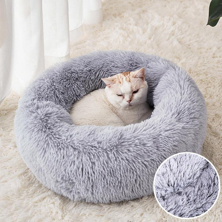 Lisslune | Luxury Plush Round Pet Bed - Cozy Retreat for Cats and Dogs