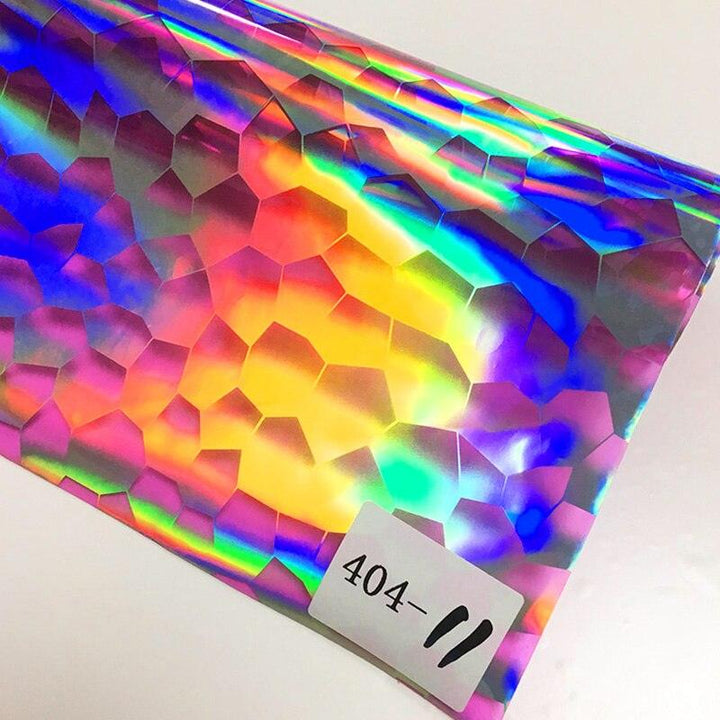 Lisslune | Iridescent football pattern PVC jelly vinyl fabric - Ideal for creative projects