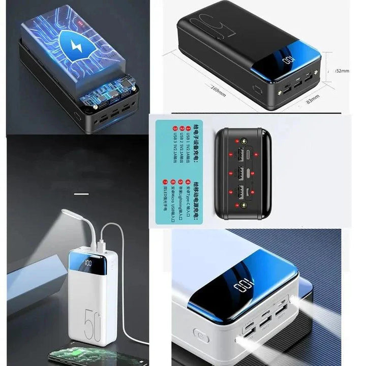 Lisslune | Powerful portable charger with integrated LED flashlight