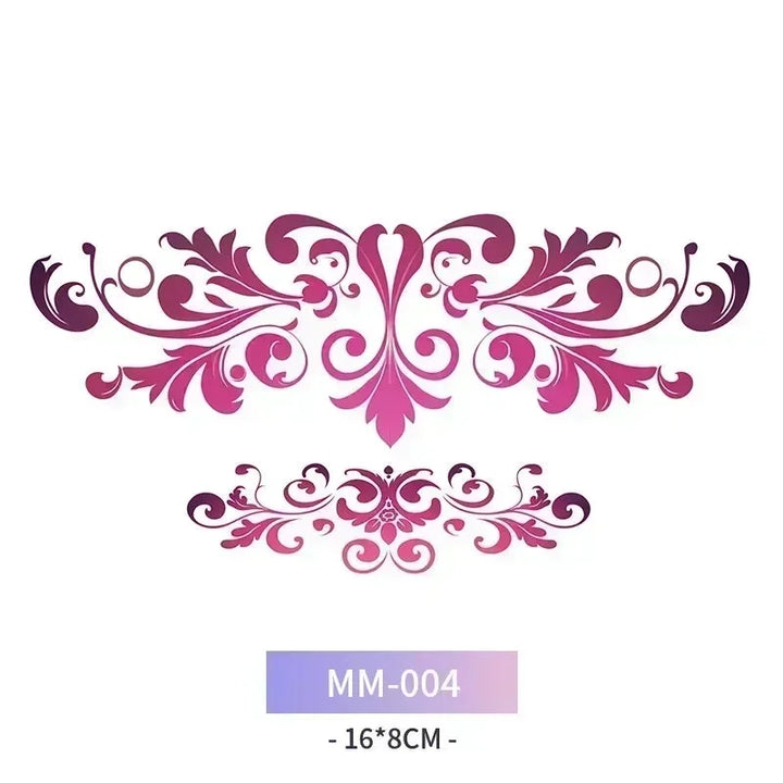 Rynx | 6-Piece Waterproof Tattoo Sticker Set Long-lasting Artificial Tattoo Girls 3D Artificial Sex Womb Tattoo for Women Temporary Abdomen섹스타투스티커 Product