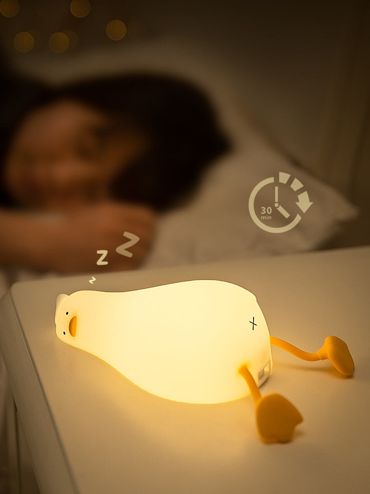 Lisslune | Lazy Flat Duck Atmosphere Night Lamp