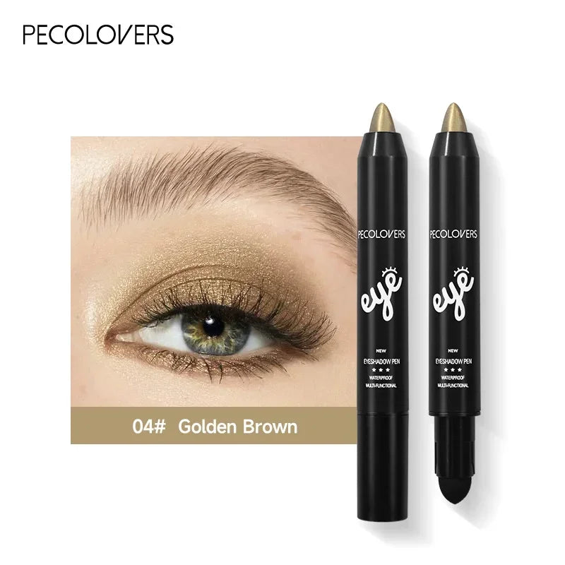 Rynx | Gold-brown Pearl Eyeshadow Eyeliner Pencil Glitter Eyeshadow Makeup Pigment Silk Worm Eyeshadow Pencil