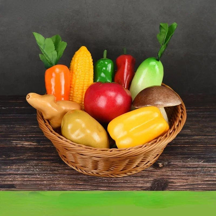 Lisslune | Life-Size Kitchen Vegetable Display Models - Decorative Artificial Ornaments for Culinary Education