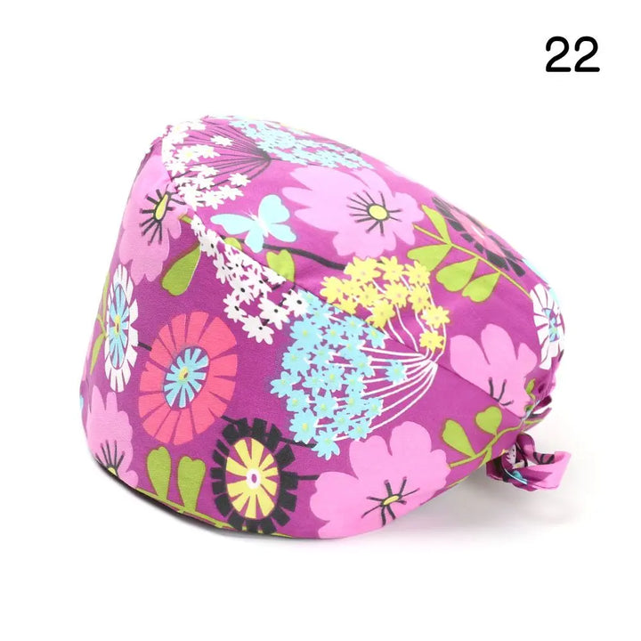 Lisslune | Adjustable surgical cap with ponytail holder and buttons