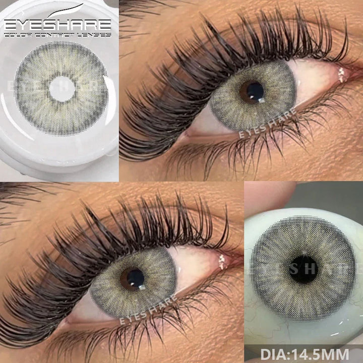 Rynx | New color contact lenses for eyes 1 pair gray pupil lens green lenses cosmetic blue eye contacts yearly brown eye lens
