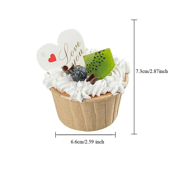 Lisslune | Realistic Handmade Synthetic Cream Cupcake for Photography Props and Decorative Displays
