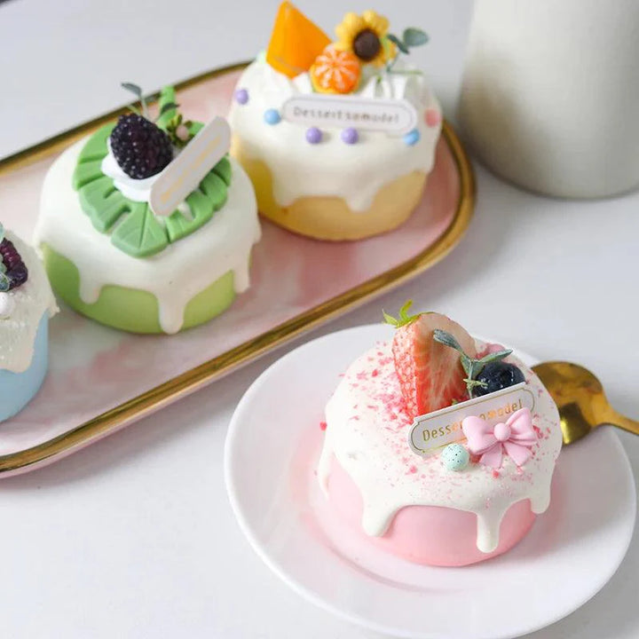 Lisslune | Realistic Dessert Cup Ornaments Set - 1/6PCS Simulation Cake Props for Stunning Photography and Decoration