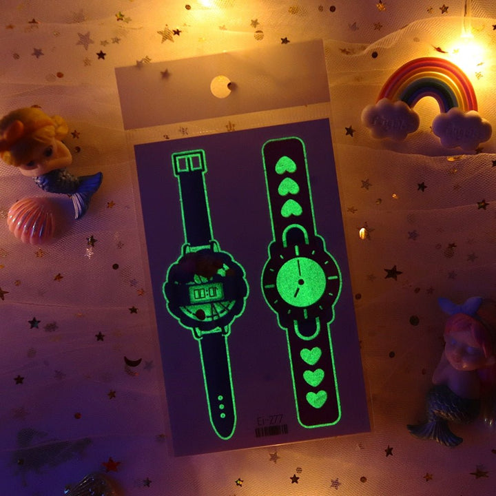 Lisslune | Luminous, washable watch tattoo stickers