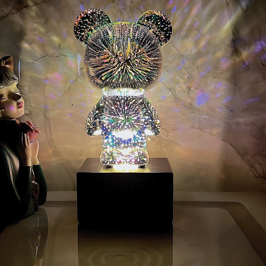 Lisslune | LED Bear Fireworks Night Lamp