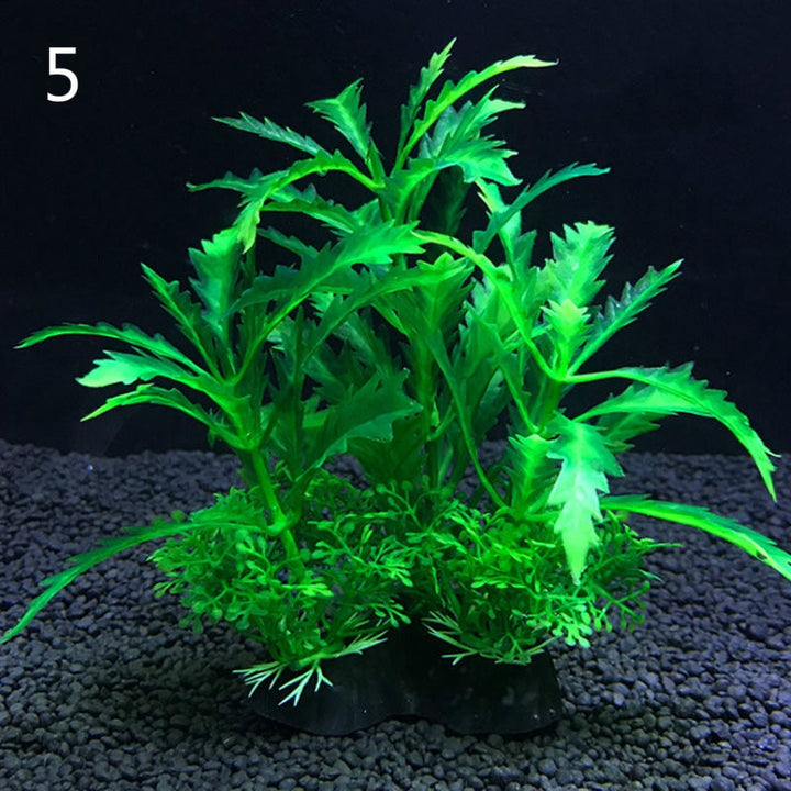 Lisslune | Vibrant Aquatic Plant Set: Realistic Decor for Aquariums