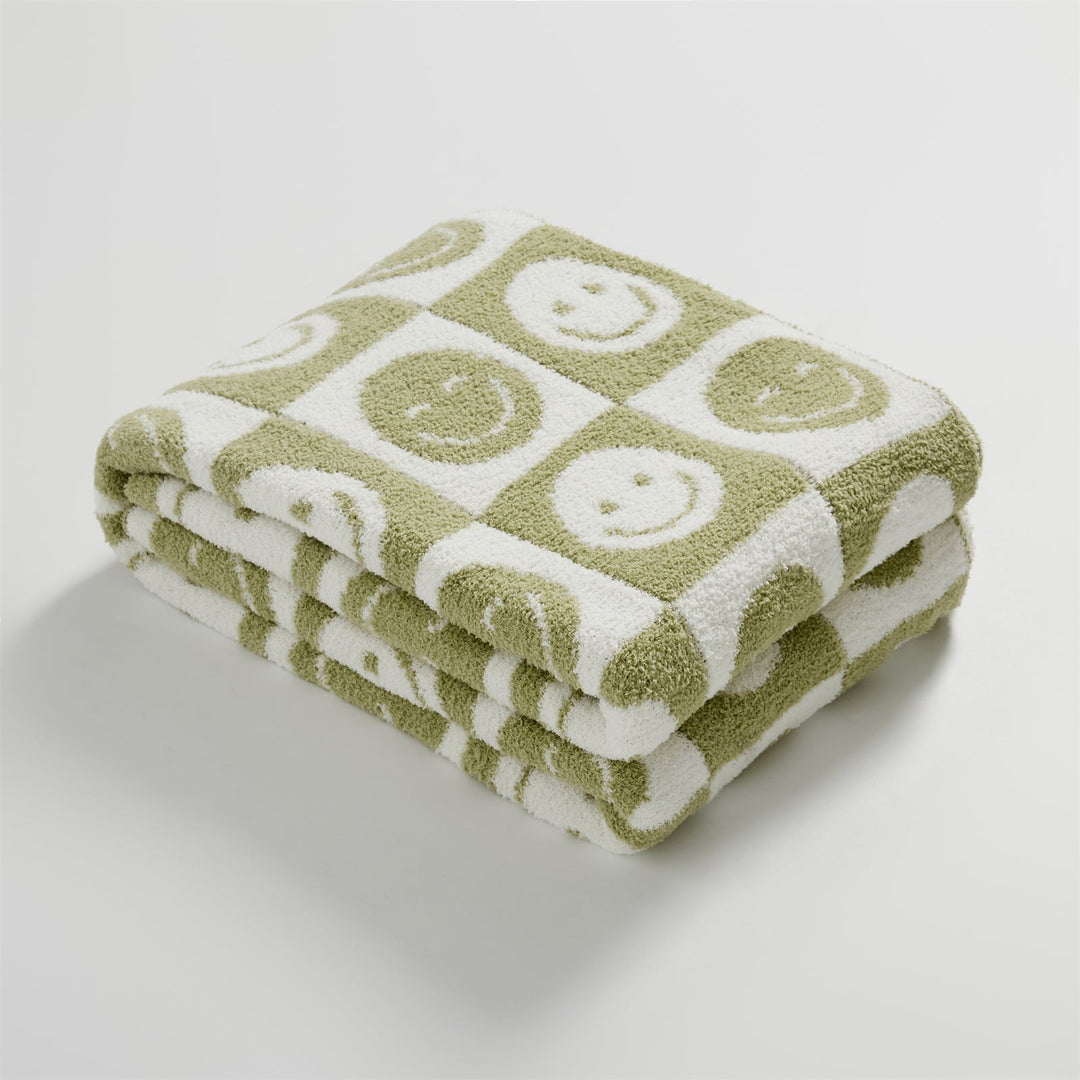 Lisslune | Smiley Checked Blanket